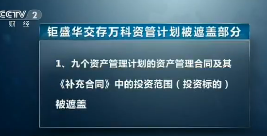 钜盛华交存的9个资管计划关键信息被涂抹