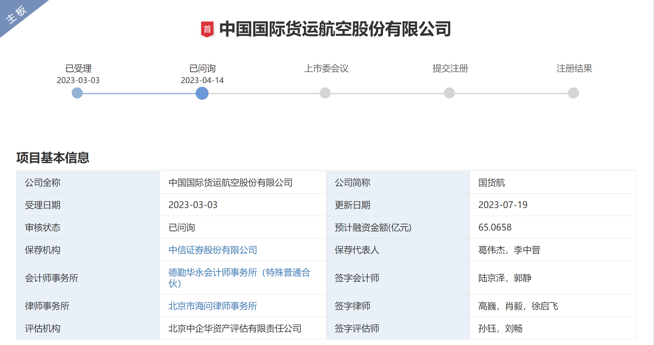 有央企民企巨头撑腰，业绩仍暴跌87%！国货航IPO再收问询函