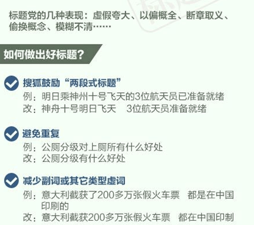 标题党 文章标题 用户需求 网站内容