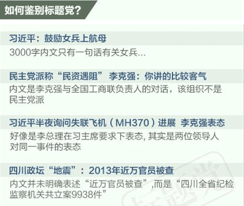 标题党 文章标题 用户需求 网站内容